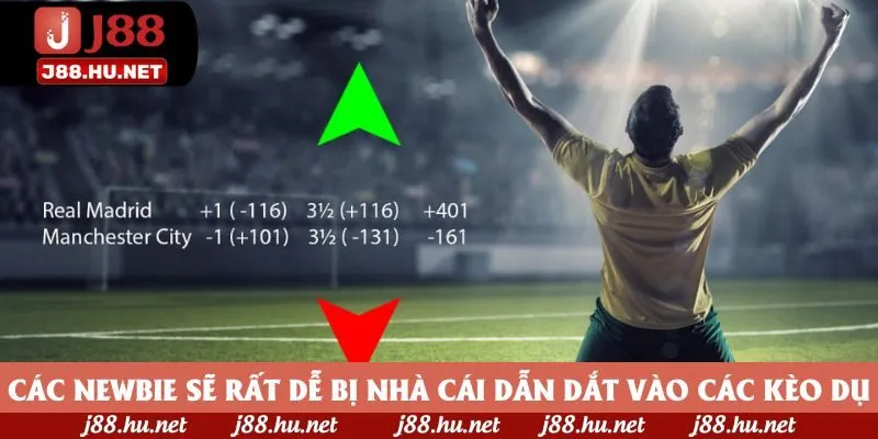 Các newbie sẽ rất dễ bị nhà cái dẫn dắt vào các kèo dụ