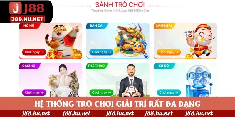 Hệ thống trò chơi giải trí rất đa dạng Hệ thống trò chơi giải trí rất đa dạng