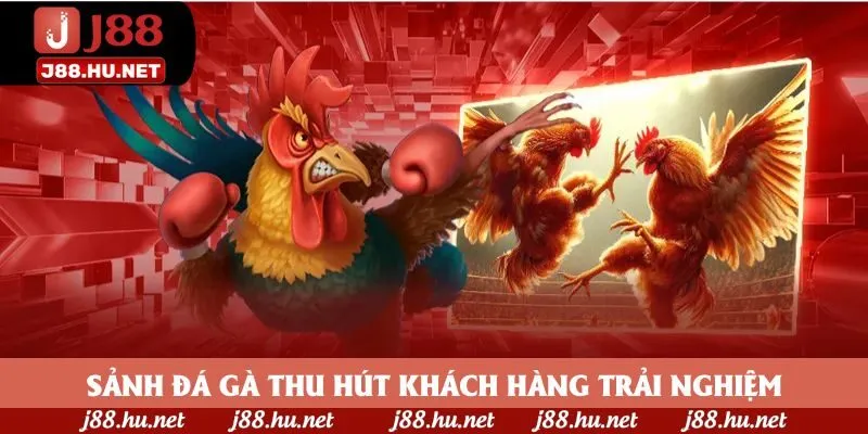 Sảnh đá gà thu hút khách hàng trải nghiệm