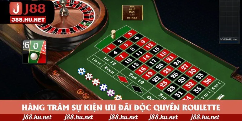 Hàng trăm sự kiện ưu đãi độc quyền Roulette